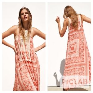 Zara Dresses - Zara red matching printed dress Zara Dresses - Zara red matching printed dress